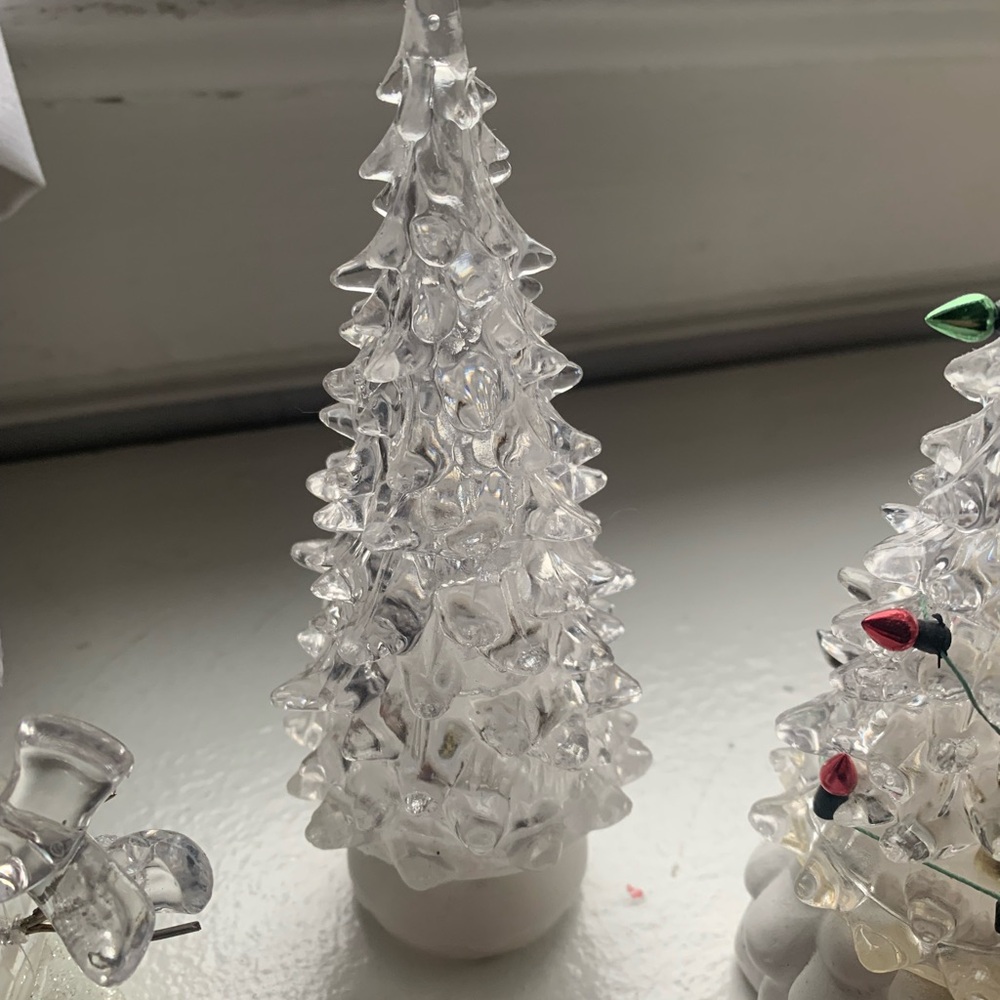 Festive Glass &  Plastic Holiday Figurines Set Of 3
4/$20 - Picture 3 of 7